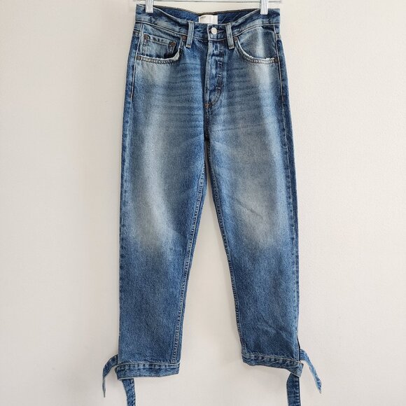 Boyish Denim - High Rise Straight Boyish Jeans 25 Blue Model Off-Duty NWT
